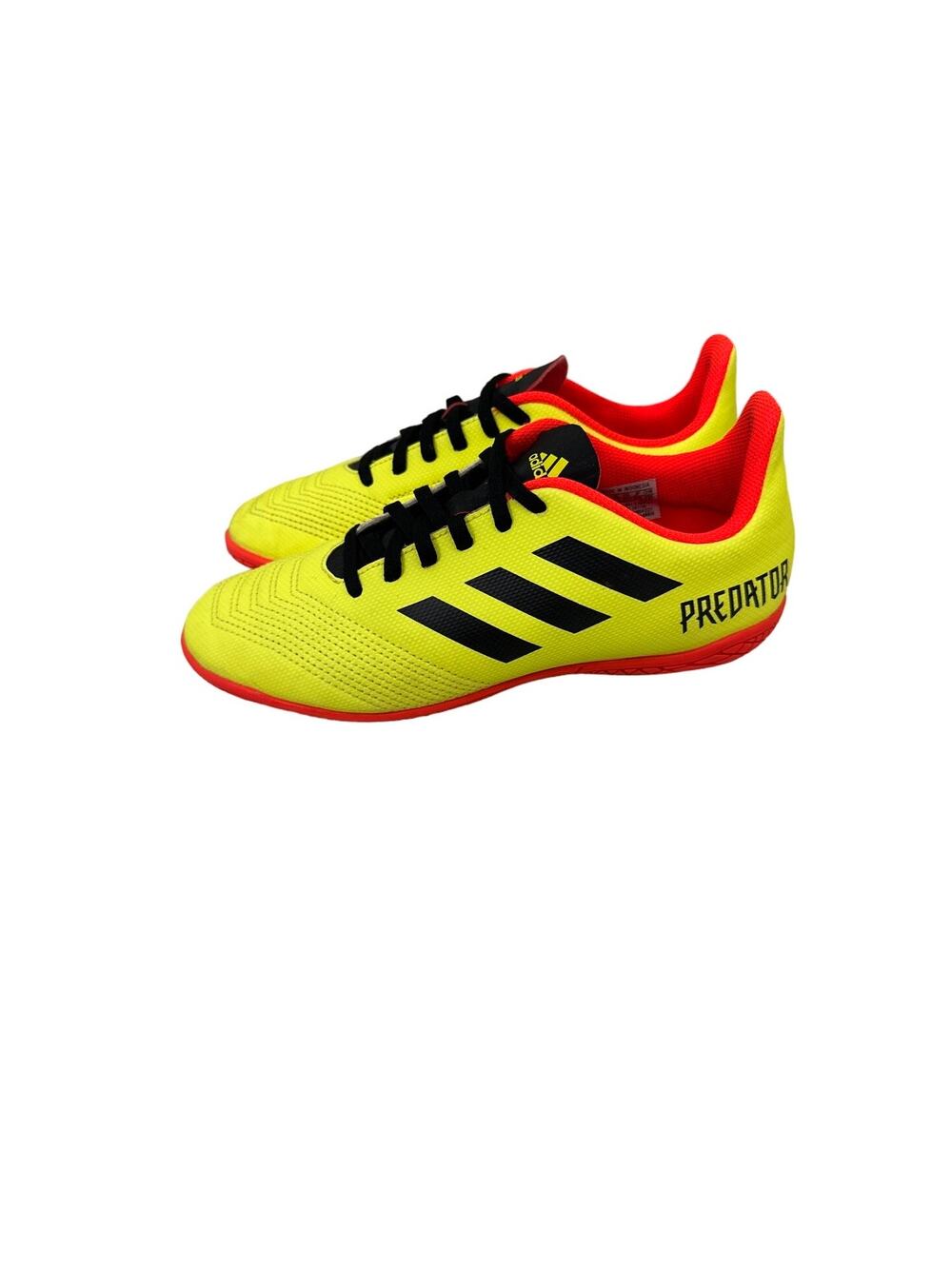 NWOT Adidas Shoes Predator Neon Yellow Orange Turf Cleats Size Youth 5